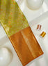 Seamless Floral Blossom & Annapakshi Motifs Tissue Silk Saree