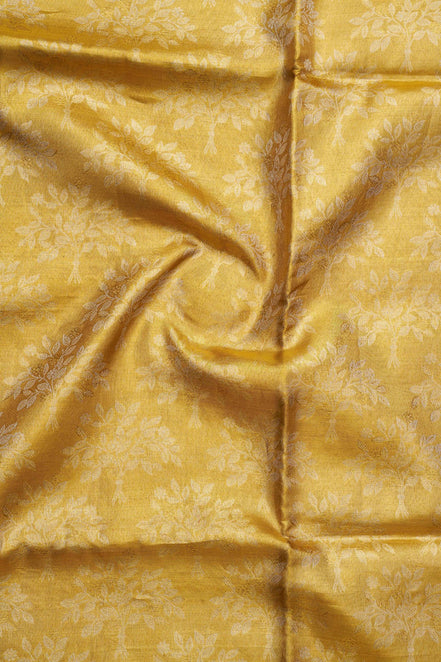 Leaf Pattern Tissue Silk Saree with Gold Zari (Revalue)