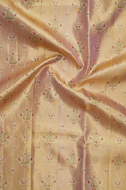 Traditional Mango Motif Design Pure Tissue Silk Saree