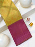 Seamless Annapakshi & Square Grid Tissue Silk Saree (Silver touch with revalue)