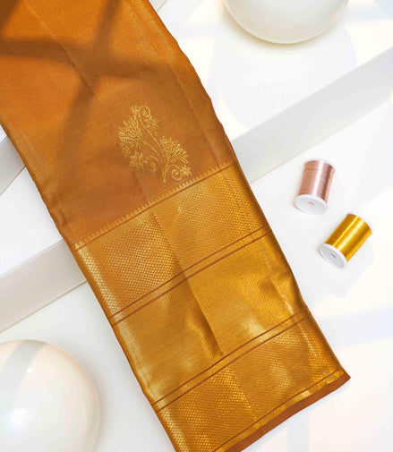 Plain Fancy Butta Design Pure Tissue Silk Saree
