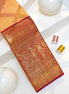 Traditional Swirl Leaf Pattern Pure Silk Saree