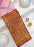 Elephant & Peacock Motif Bridal Pure Silk Saree