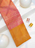 Tiny Diamond & Geometric Grid Tissue Silk Saree (Silver Zari with revalue)