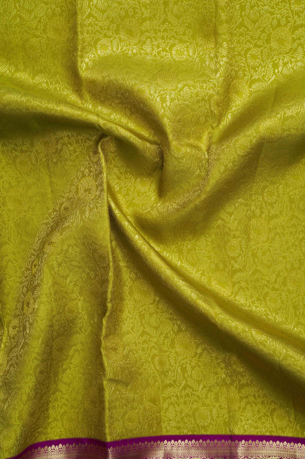 All-Over Floral Jaal & Traditional Arch Motif Pure Silk Saree