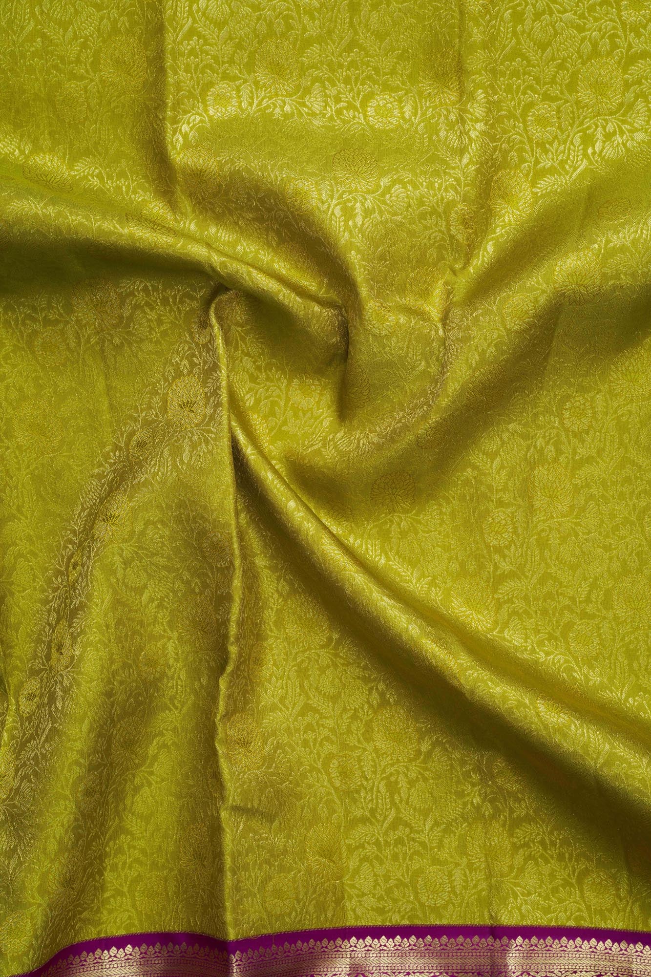 All-Over Floral Jaal & Traditional Arch Motif Pure Silk Saree