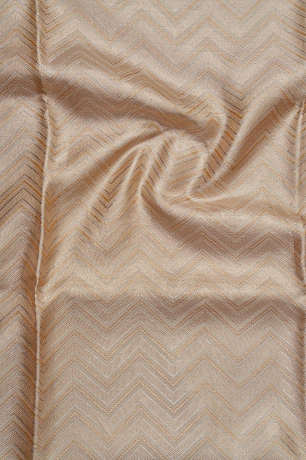 Zig Zag Fancy Pattern Tissue Silk Saree (Silver touch revalue)