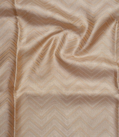 Zig Zag Fancy Pattern Tissue Silk Saree (Silver touch revalue)