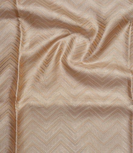 Zig Zag Fancy Pattern Tissue Silk Saree (Silver touch revalue)