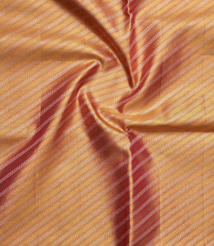 Diagonal Leaf Zari Design Tissue Silk Saree