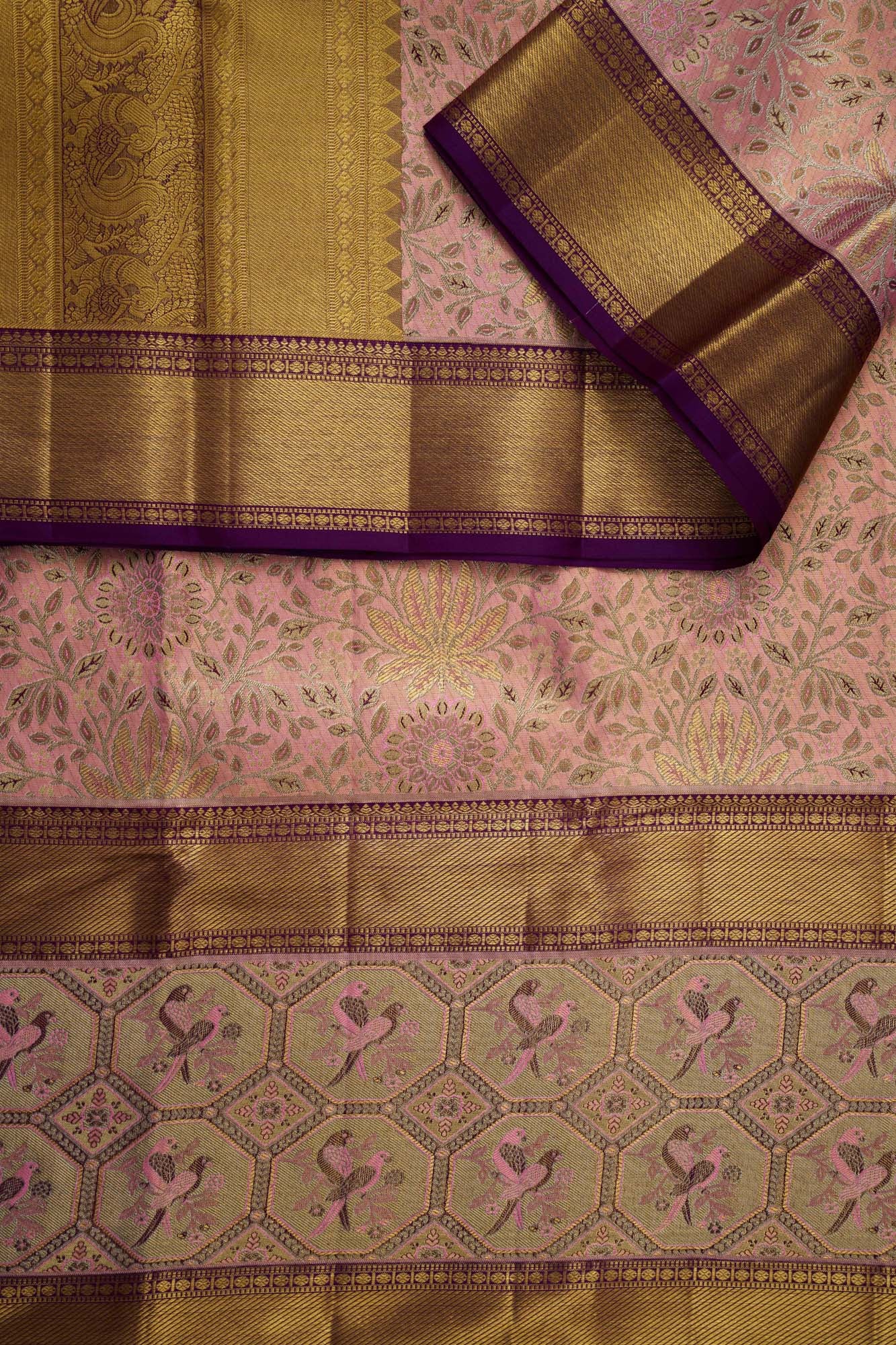 Meenakari Design Tissue Silk Saree