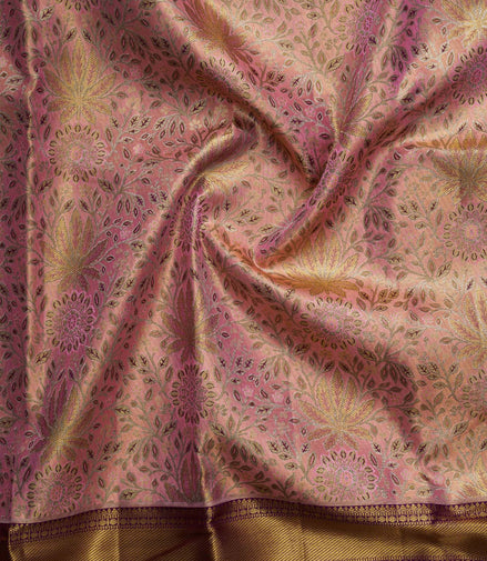 Meenakari Design Tissue Silk Saree