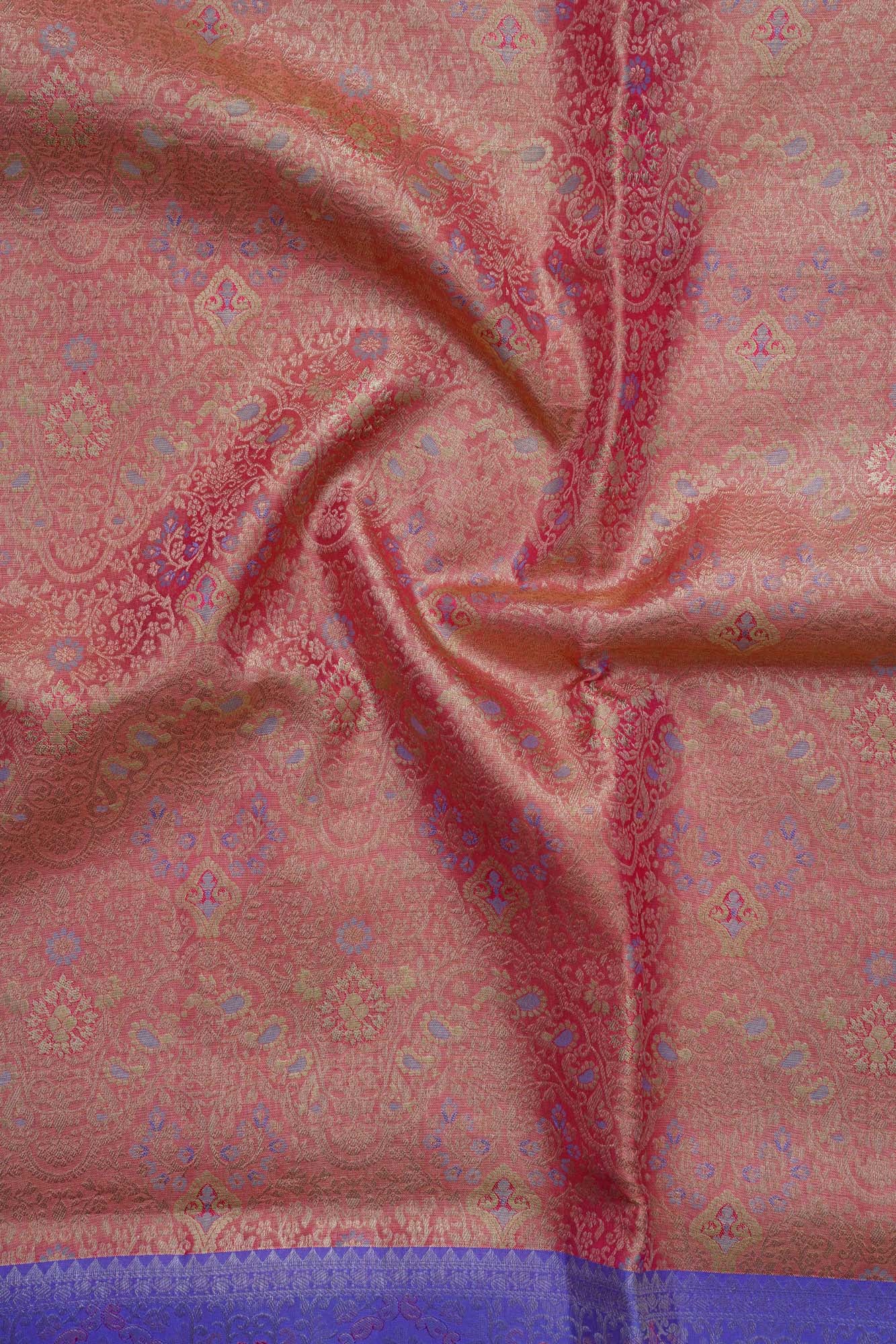 Meenakari Design Pure Tissue Silk Saree
