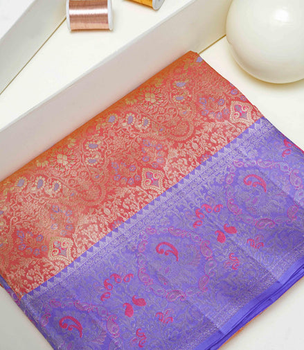 Meenakari Design Pure Tissue Silk Saree