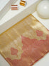 Seamless Fancy Geometric & Temple Motif Tissue Silk Saree