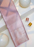 Diagonal Twill Texture Shimmer Mauve-Pink Pure Tissue Silk Saree